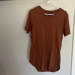 Pacsun Long Fit T-shirt. Size Small. Color is Rust.